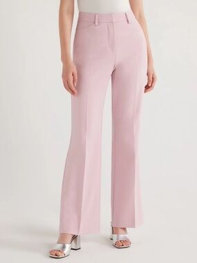 Scoop High Waisted Bootcut Trouser Suit Pants Light Pink Size 10